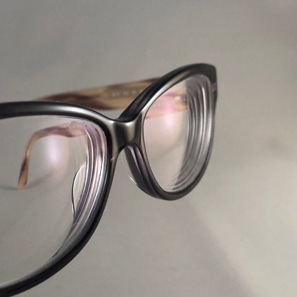 Roberto Cabras RB 701 HV2 HM Eyeglass Frame Black Brown Tan Flex Clear 52-14-140 - Picture 4 of 12